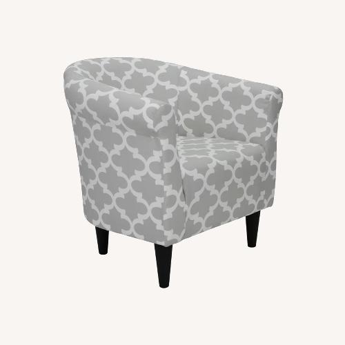 Used Mainstays Light Gray Fabric Accent Chair for sale on AptDeco