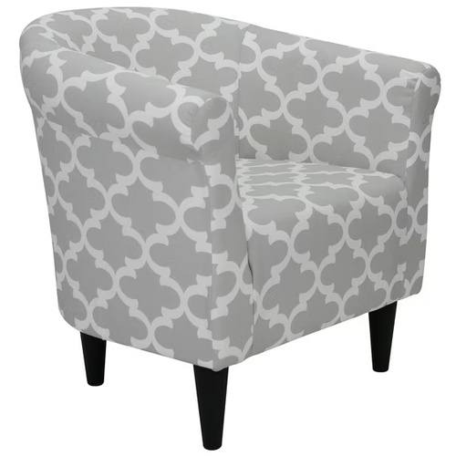 Used Mainstays Light Gray Fabric Accent Chair for sale on AptDeco