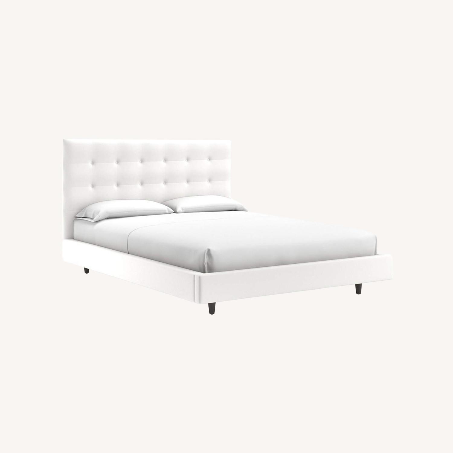 Crate & Barrel Tate Natural Fabric Queen Bed - image-12