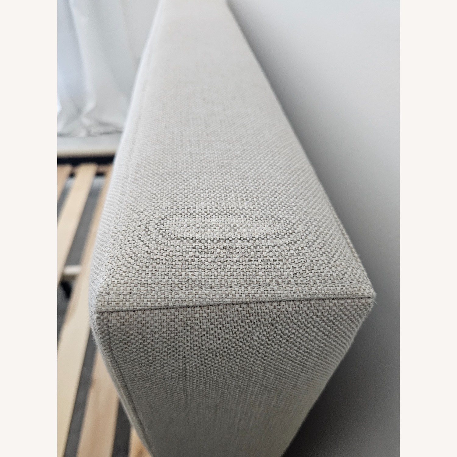 Crate & Barrel Tate Natural Fabric Queen Bed - image-6