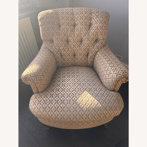 Used Custom Upholstered Elegant Chair for sale on AptDeco
