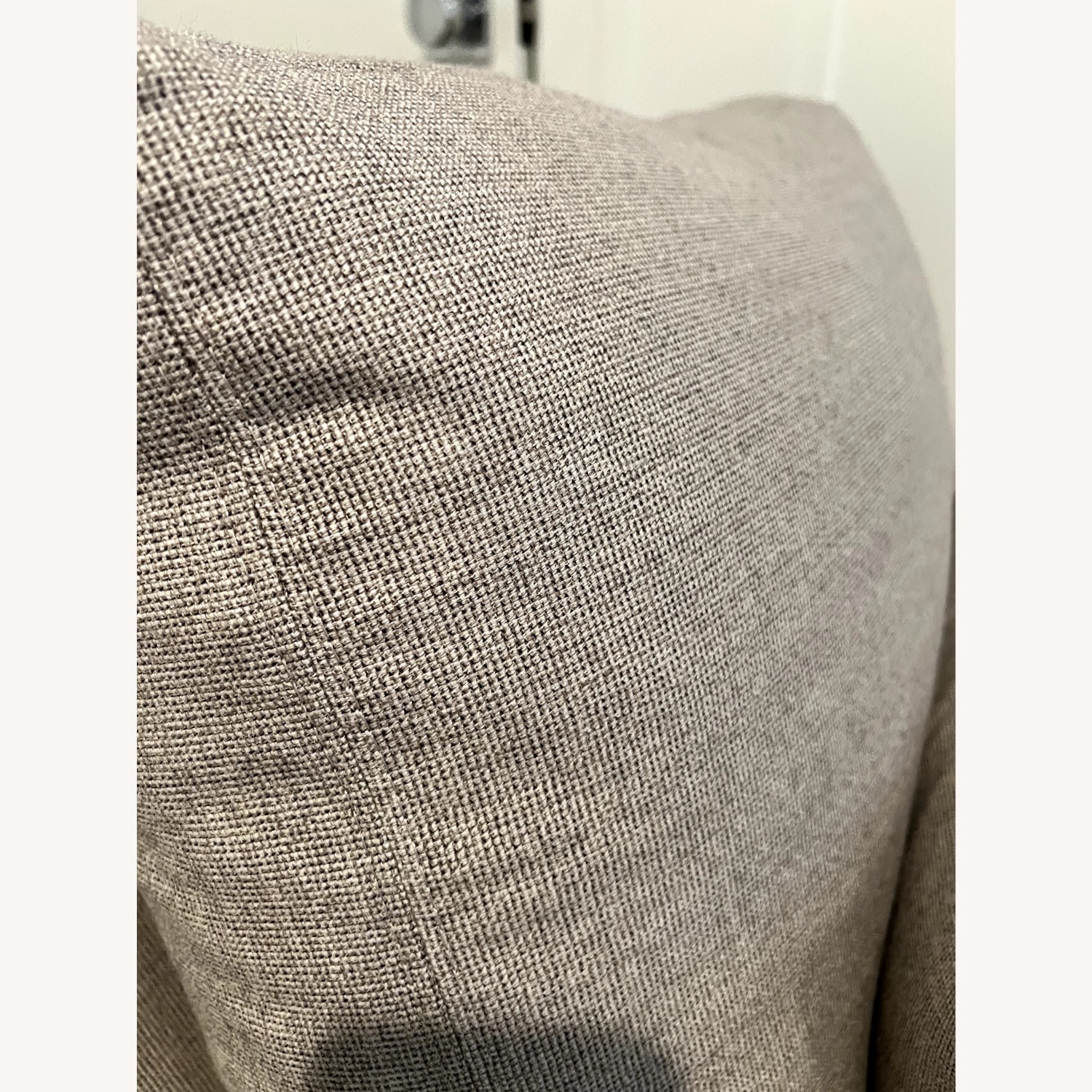 Custom Natural Linen Chaise Lounge - image-2