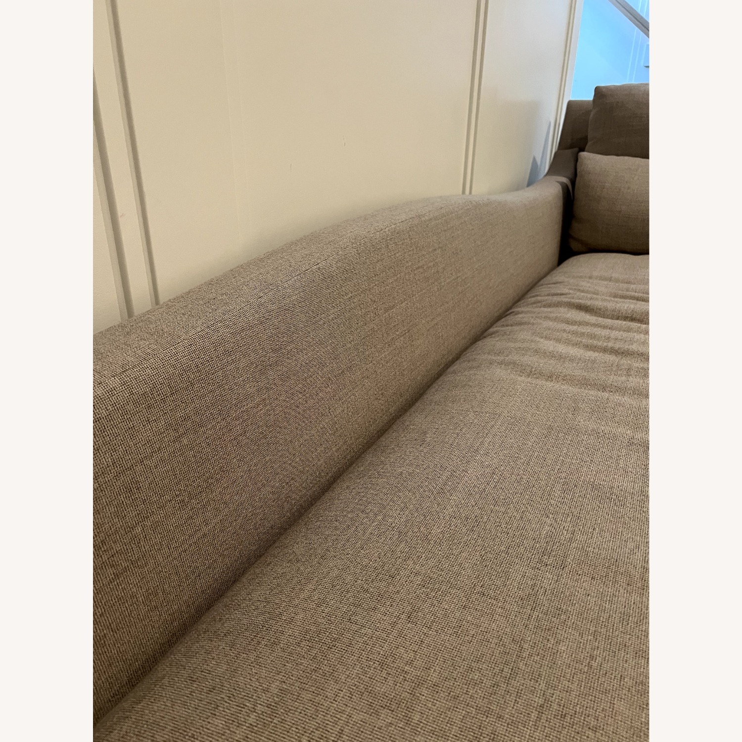 Custom Natural Linen Chaise Lounge - image-7