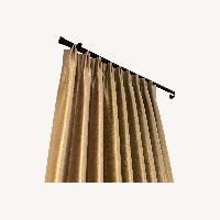 James Hare Soho Silk Drapes and Rods