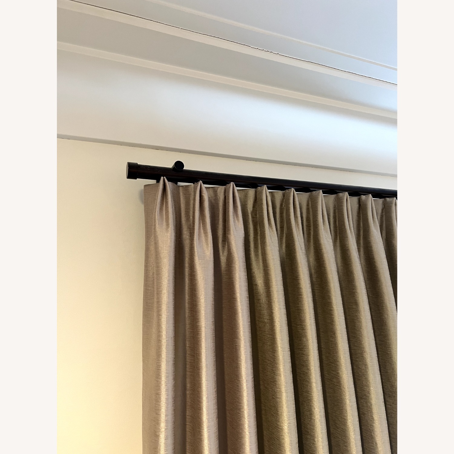 James Hare Soho Silk Drapes and Rods - image-7