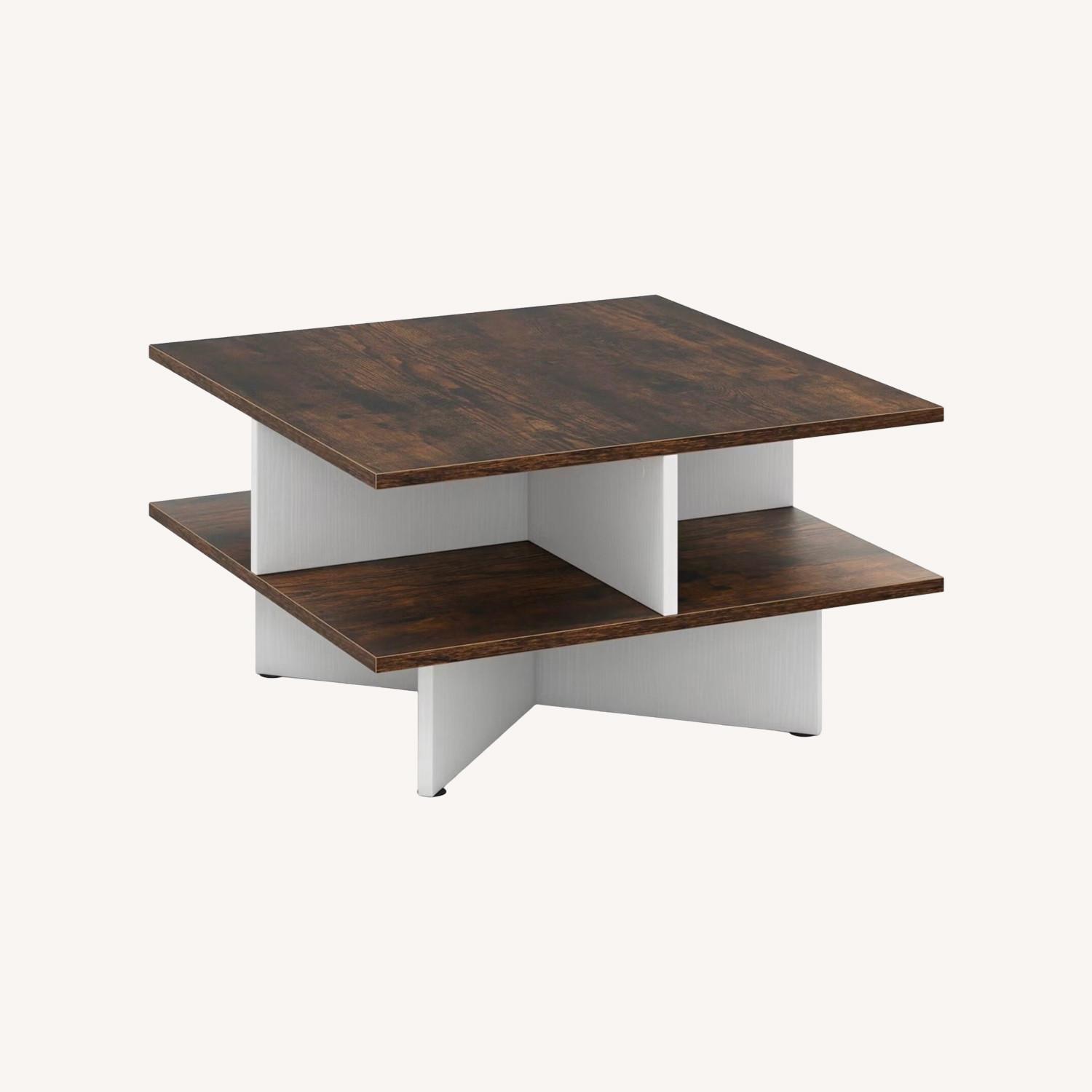 Target Costway Dark Brown Coffee Table - image-0