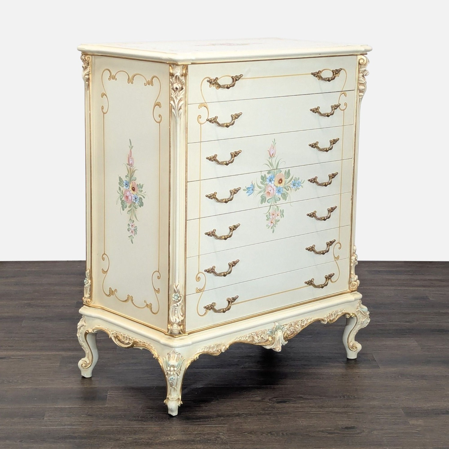 Vintage Provincial Rococo Style Dresser  - image-10