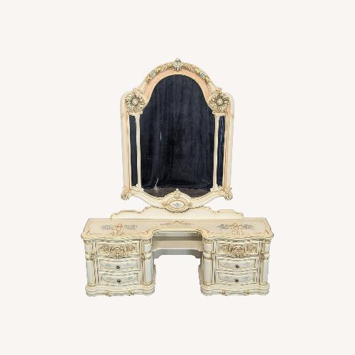 Used Elegant Vintage Provincial Rococo Style Vanity  for sale on AptDeco