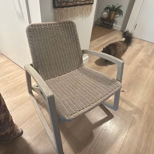 Used Article Lynea Modern Woven Rope Lounge  for sale on AptDeco