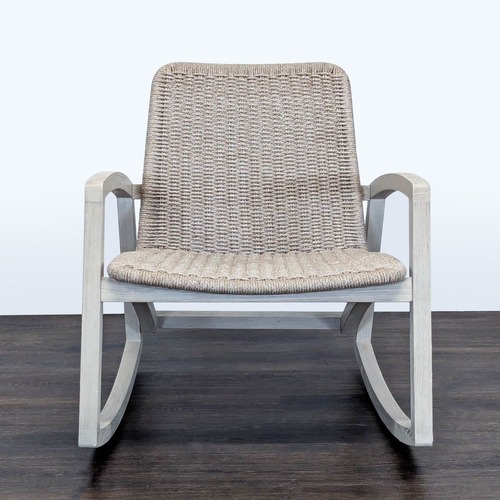 Used Article Lynea Modern Woven Rope Lounge  for sale on AptDeco