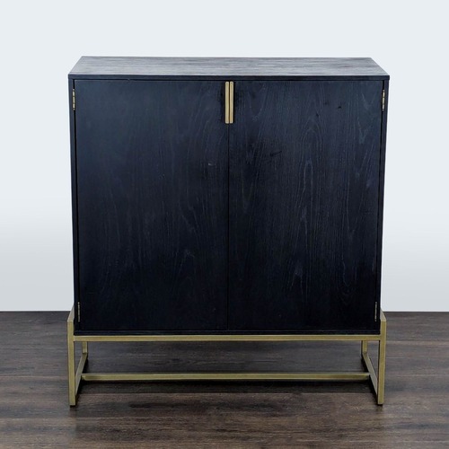 Used Article Bar Cabinet on Metal Base for sale on AptDeco