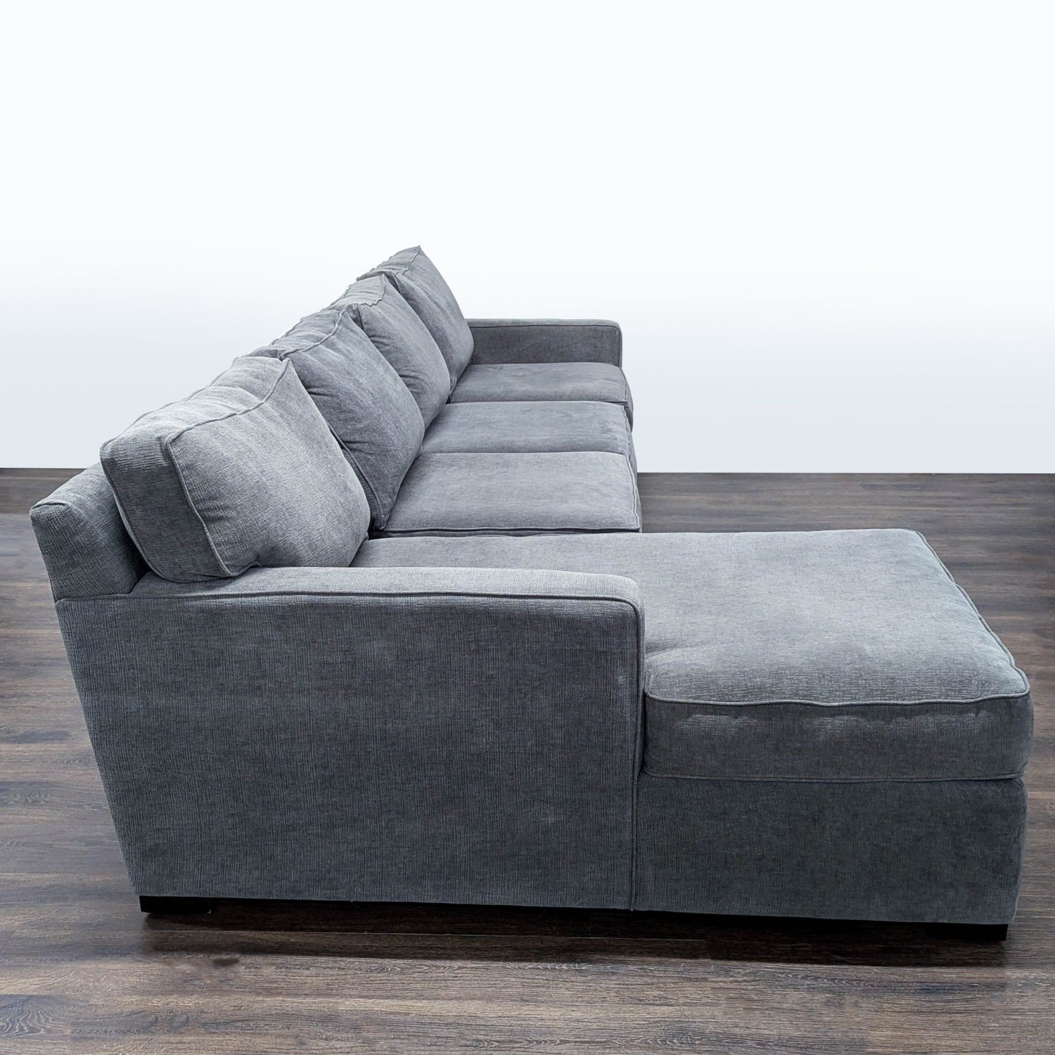 Jonathan Louis Gray Fabric Sectional Sofa  - image-2