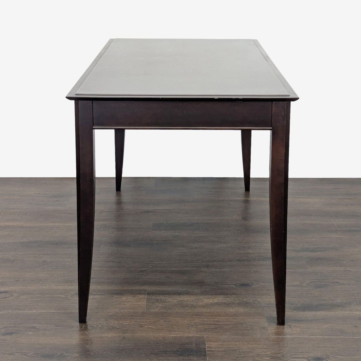 Baronet Dark Wood Desk with Two Drawers - image-5