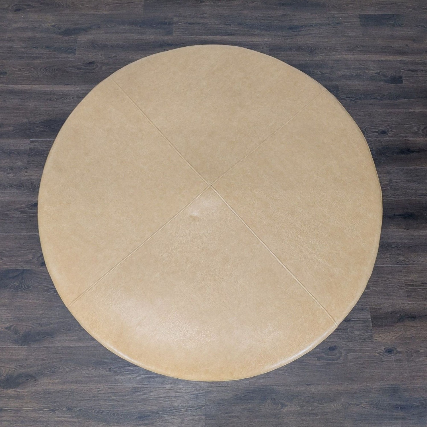 Large Leather Ottoman - image-5