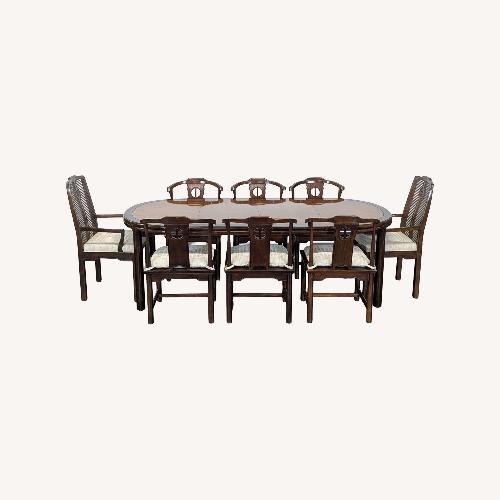 Used Drexel Chinoiserie Style Oval Dining Table  for sale on AptDeco