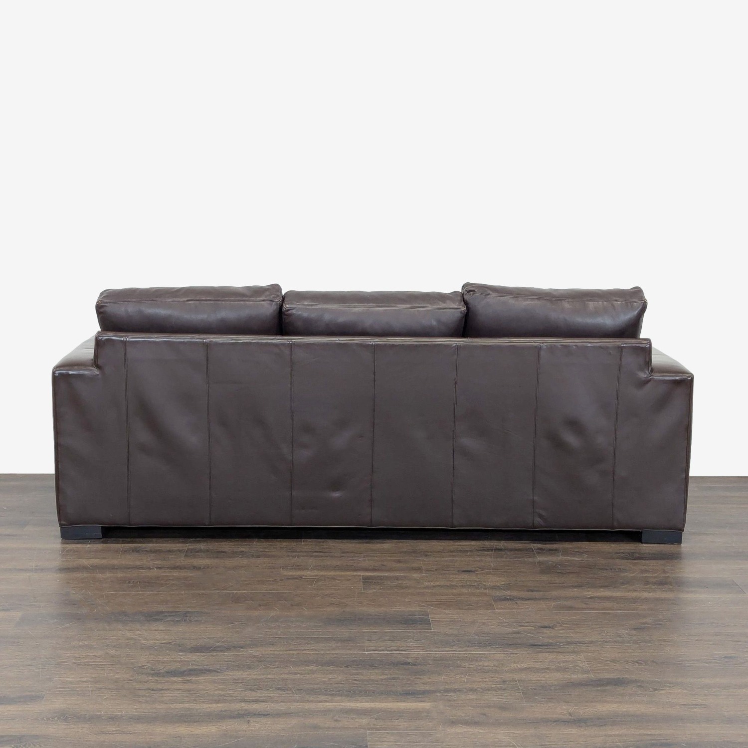 Room & Board Brown Leather Sleeper Sofa - image-5