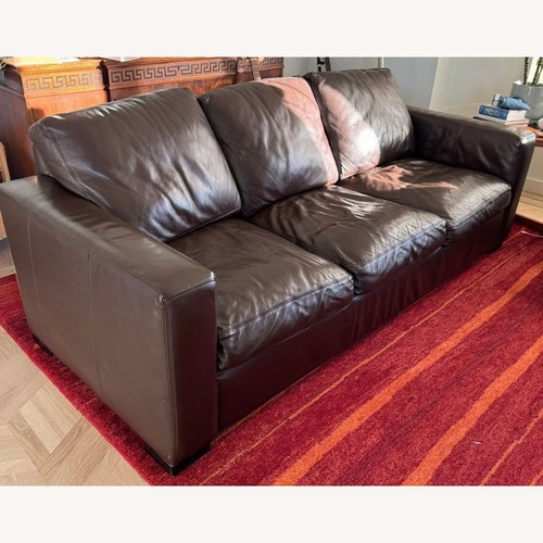Used Room & Board Brown Leather Sleeper Sofa  for sale on AptDeco