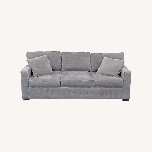 Used Jonathan Louis Gray Queen Sleeper Sofa  for sale on AptDeco
