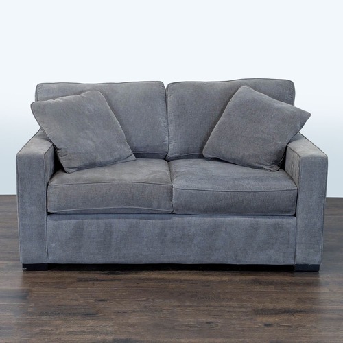 Used Jonathan Louis Modern Gray Loveseat  for sale on AptDeco