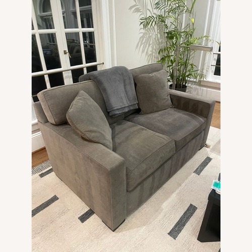 Used Jonathan Louis Modern Gray Loveseat for sale on AptDeco