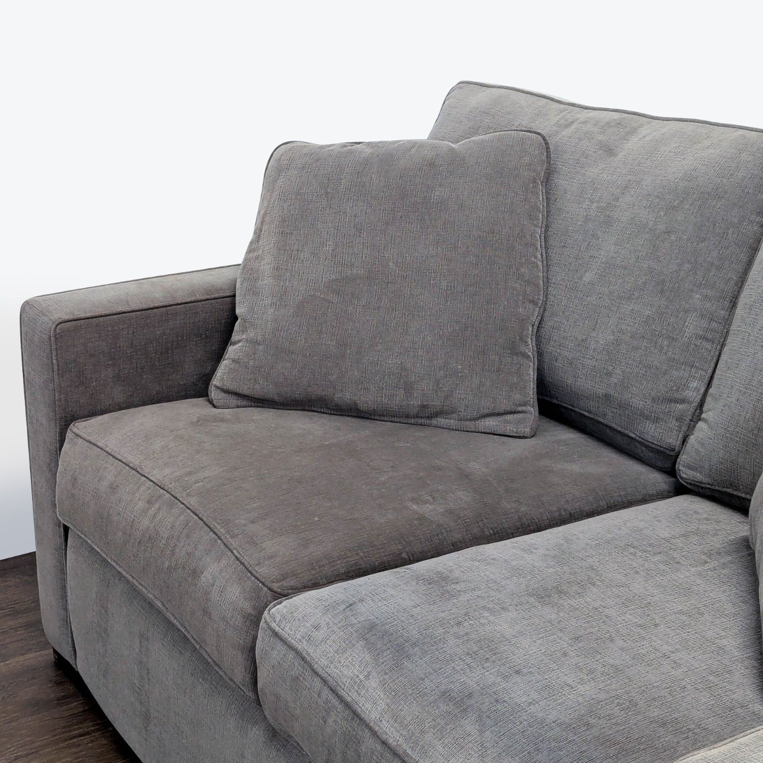 Jonathan Louis Modern Gray Loveseat  - image-9