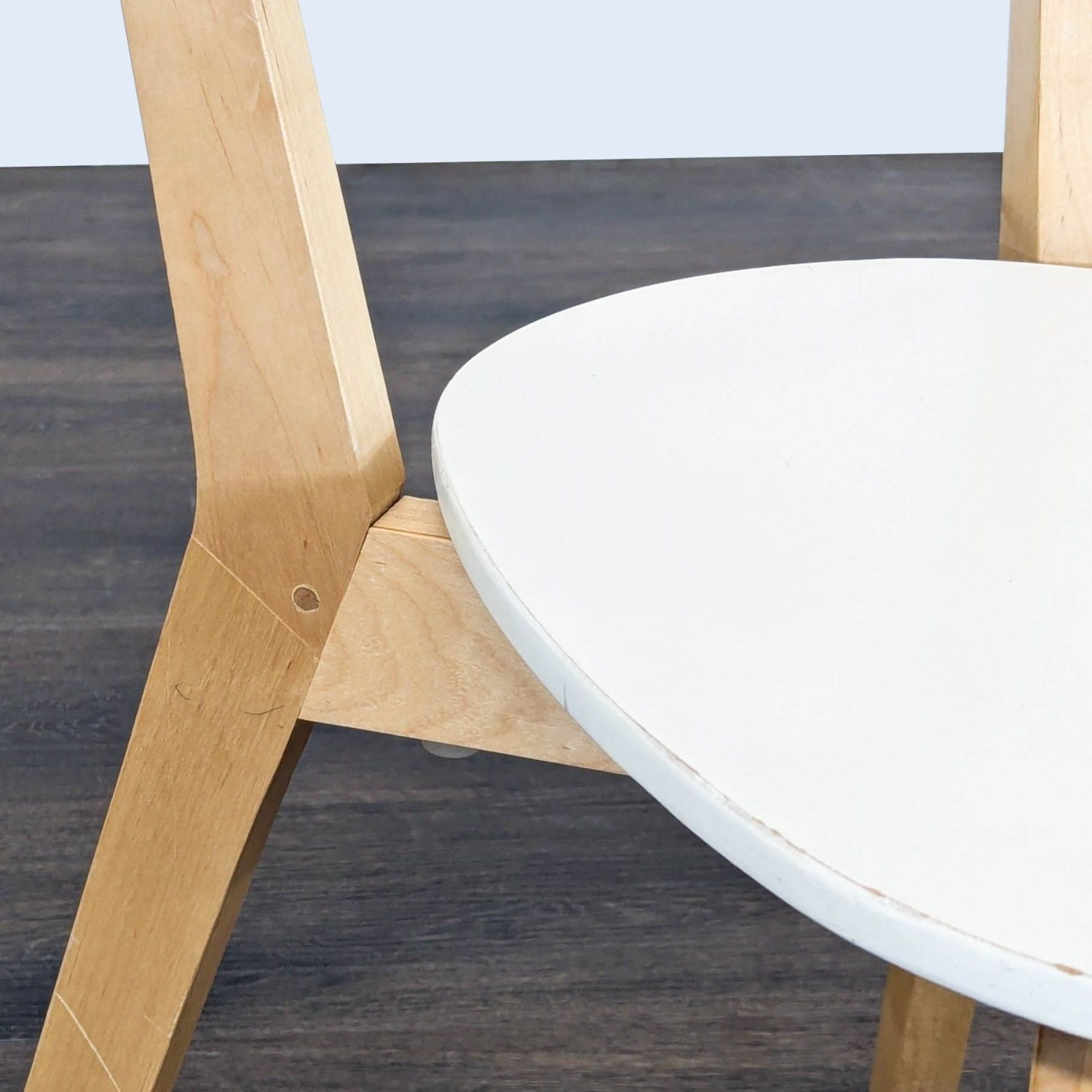IKEA Nordmyra Modern White and Wood Dining Chair - image-9