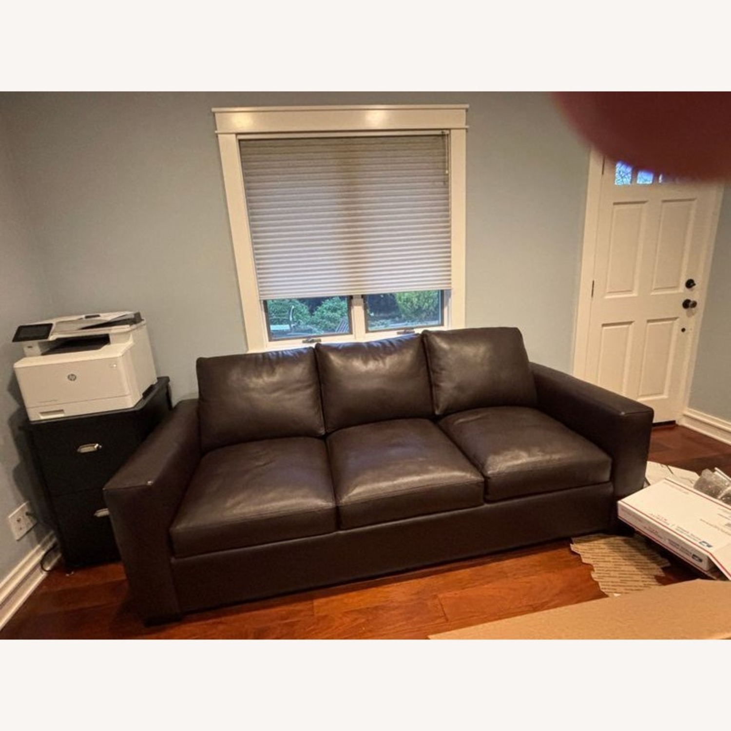 Room & Board Metro Dark Brown Leather Sleeper Sofa - image-10