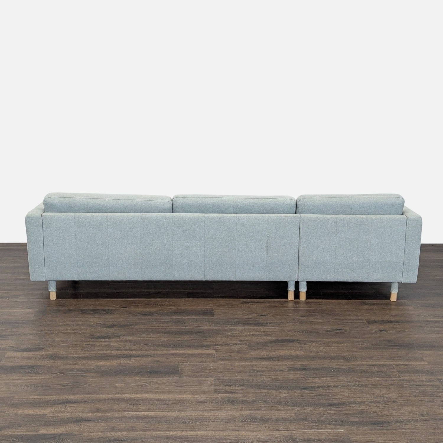 IKEA Morabo Light Gray Sectional Sofa with Chaise  - image-12