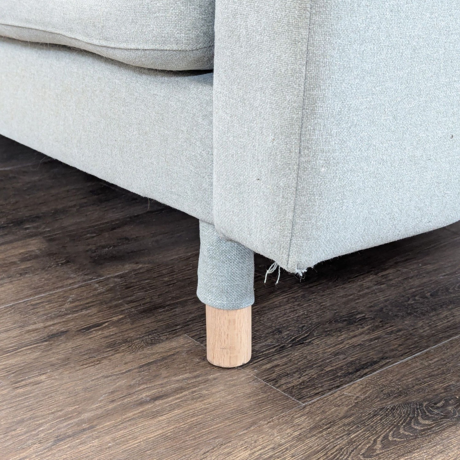 IKEA Morabo Light Gray Sectional Sofa with Chaise  - image-8