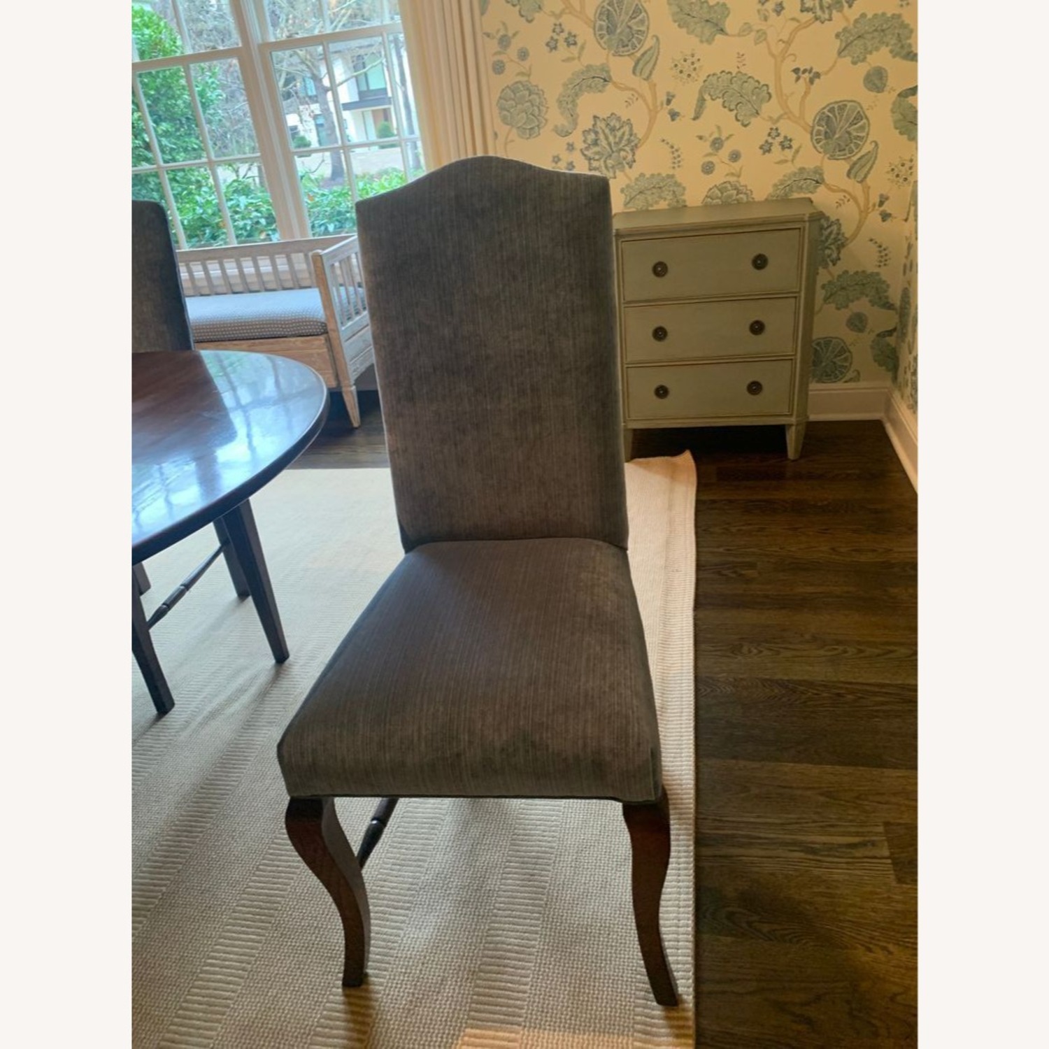 Velvet Upholstered Dining Chair - image-9