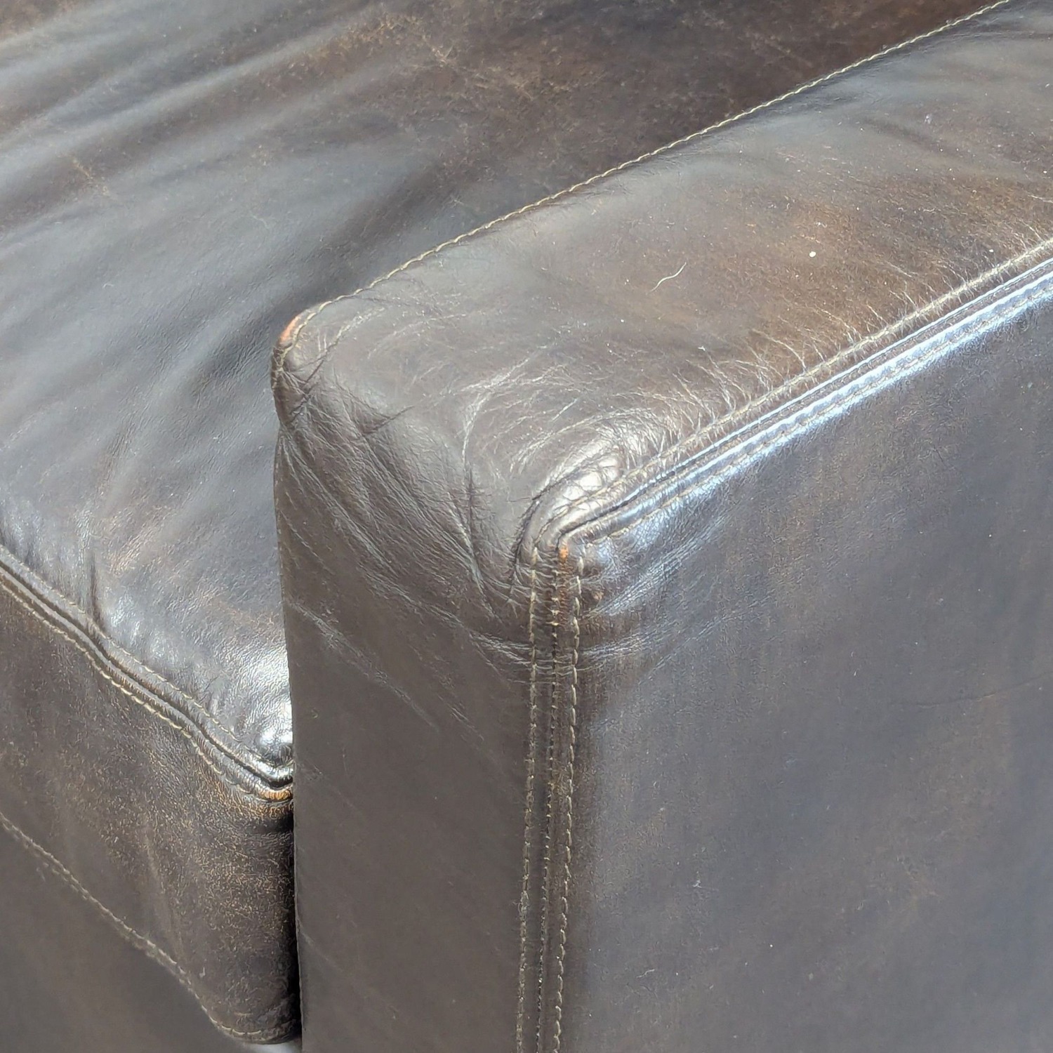 Restoration Hardware Maxwell Leather Sectional - image-6