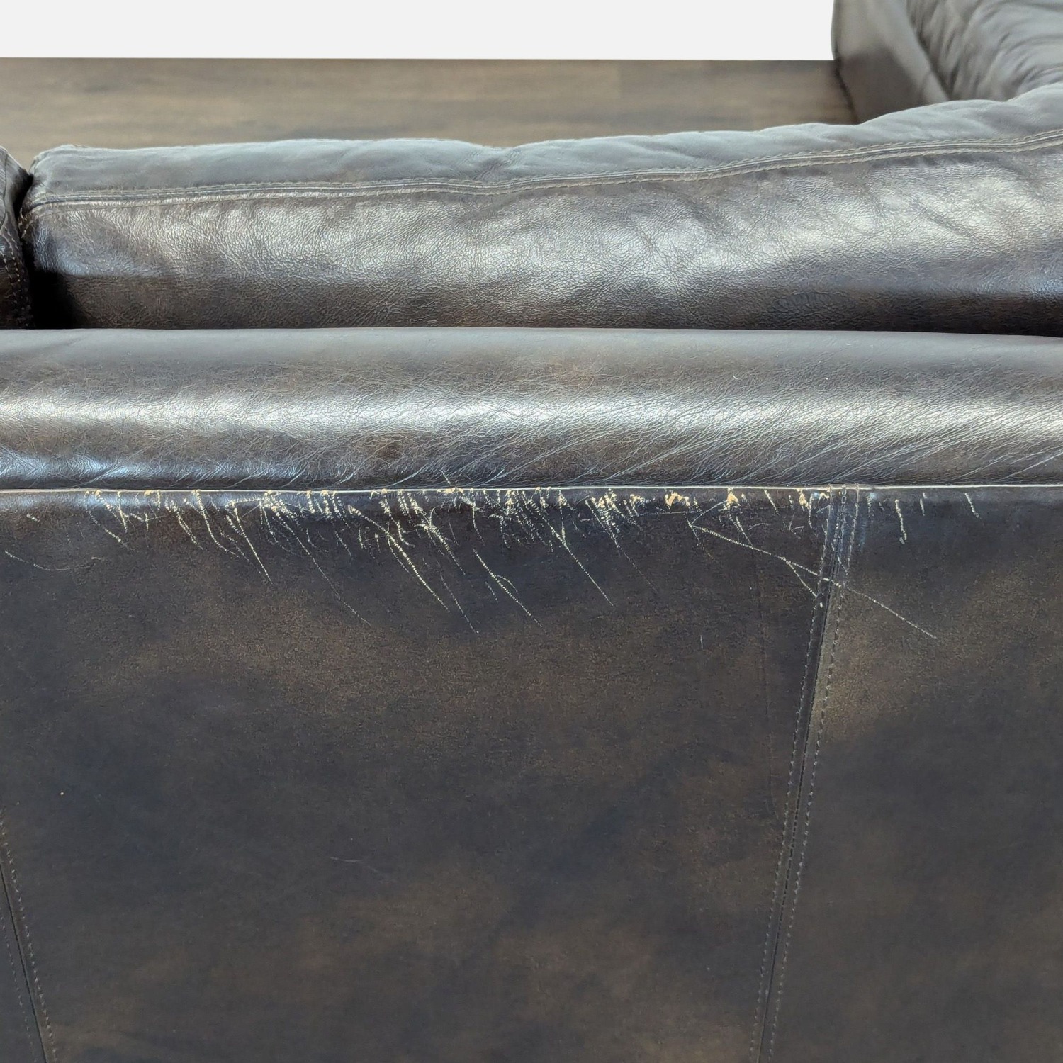 Restoration Hardware Maxwell Leather Sectional - image-8