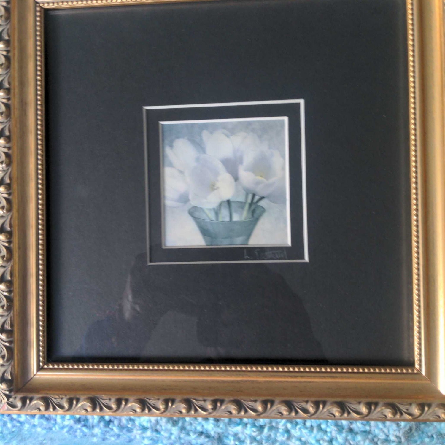 Framed Floral Print by L. Eastwood with Gold - image-7