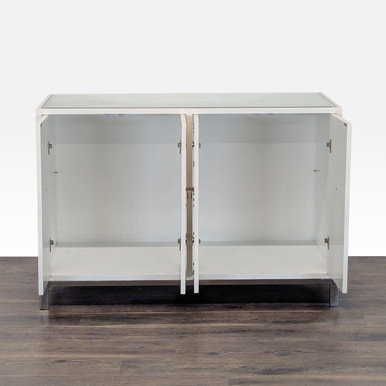 Studded Wood Credenza - image-1