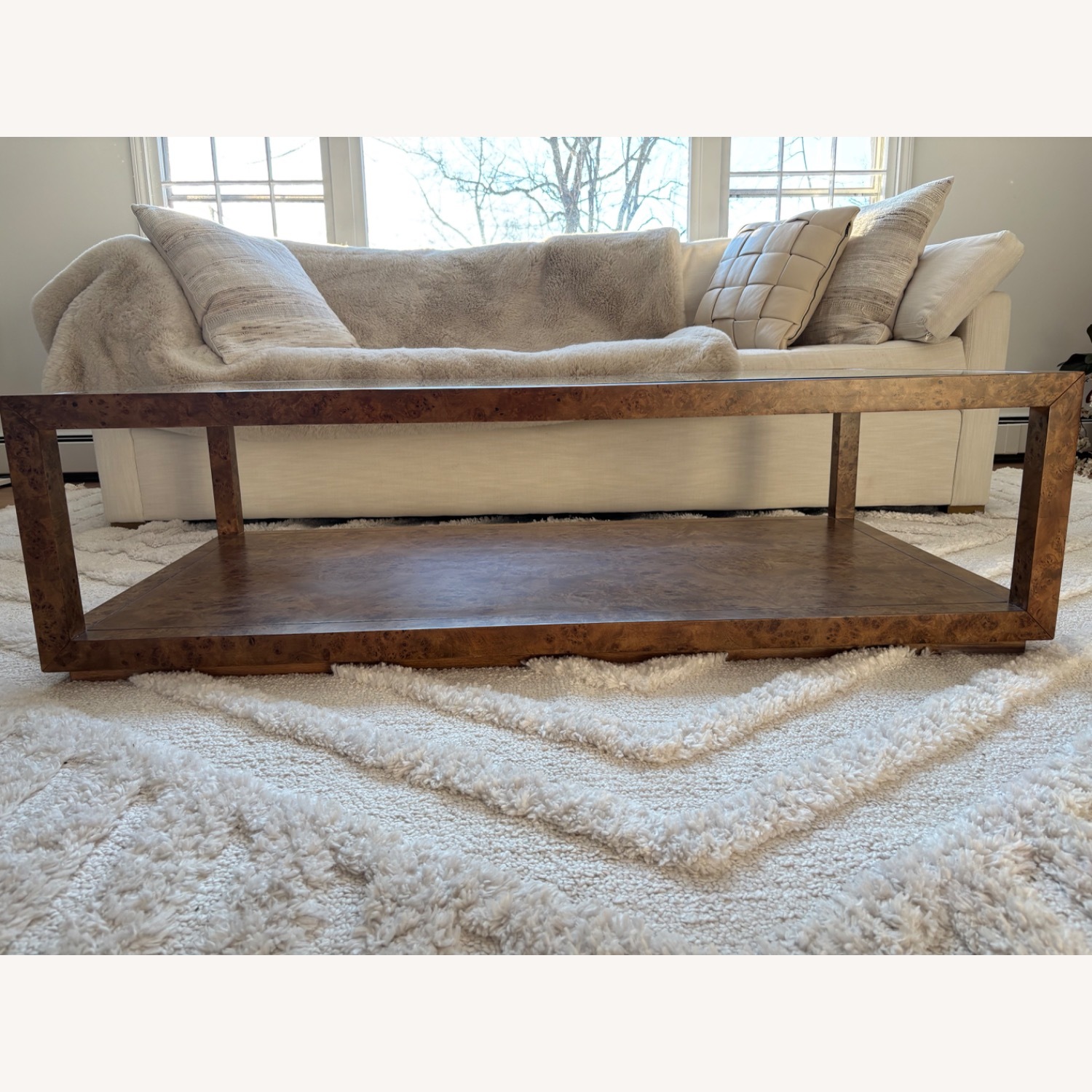 Arhaus Light Brown Wood Coffee Table - image-5