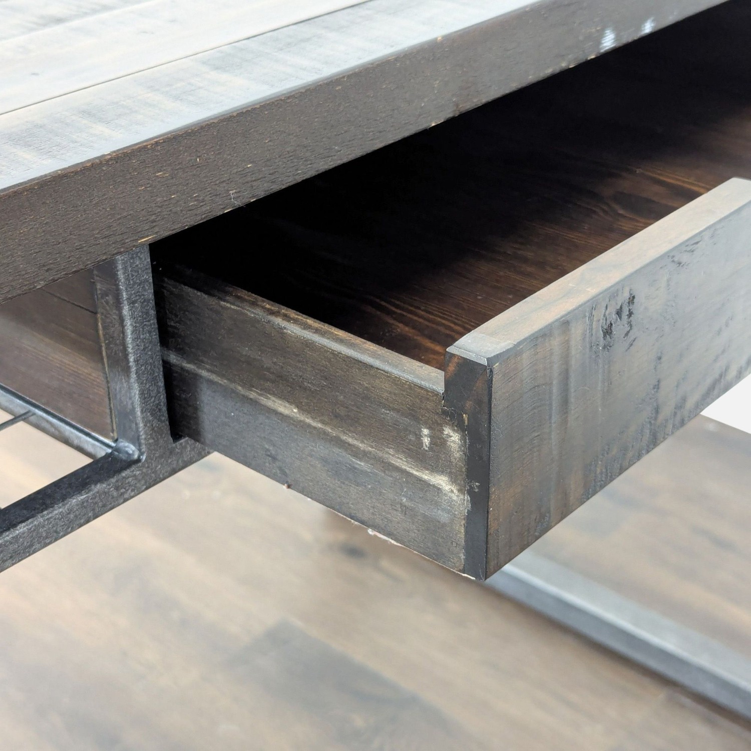 Standard Furniture Industrial Desk with Drawer  - image-7