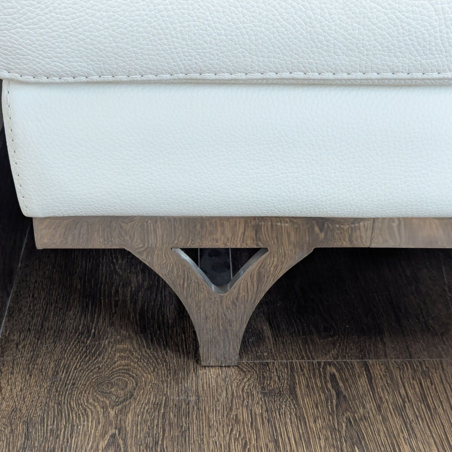 Roche Bobois White Italian Leather Sectional Sofa - image-5