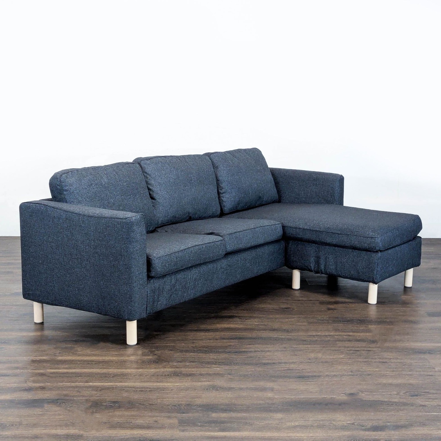 IKEA Prup Dark Blue Sectional Sofa with Chaise - image-2