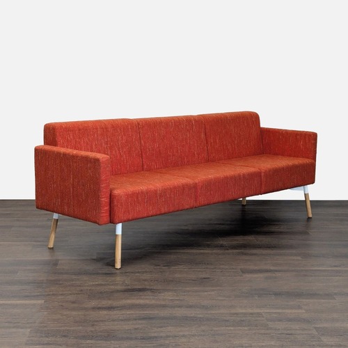 Used HighTower Tombolo 3-Seat Modern Sofa in Red Fabric for sale on AptDeco