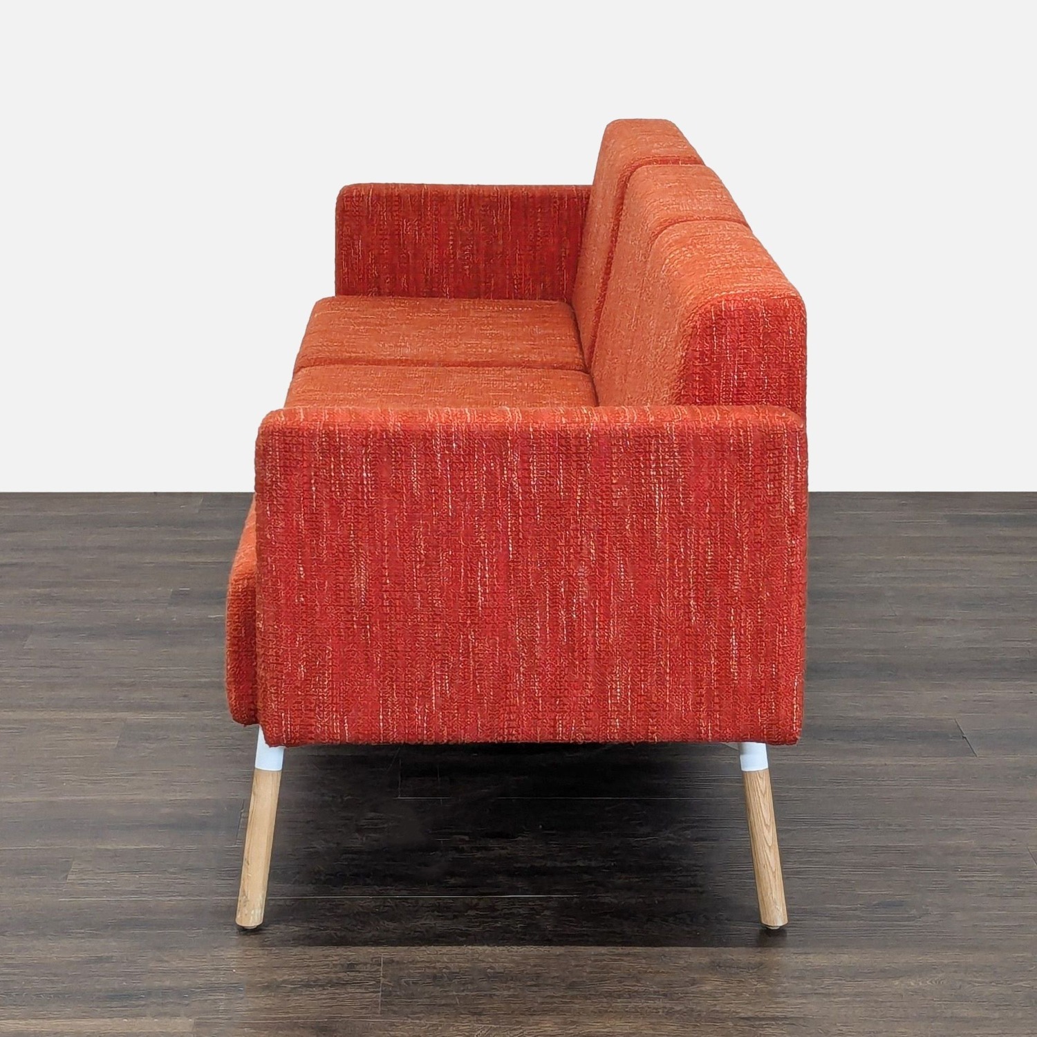 HighTower Tombolo 3-Seat Modern Sofa in Red Fabric - image-3