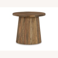 Ashley Furniture Ceilby Light Brown Wood Side Table