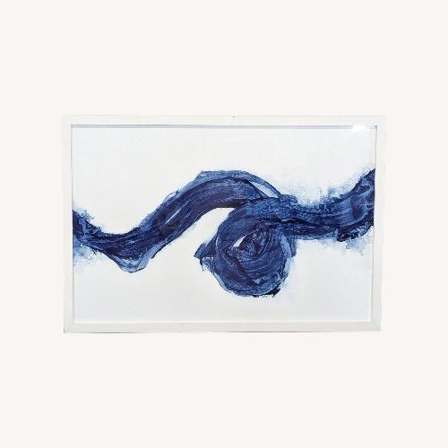 Used Maker & Moss Pushing Paint‚Abstract Blue for sale on AptDeco