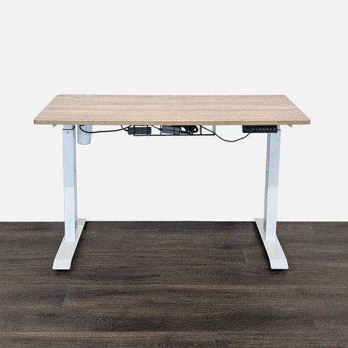 Used Height Adjustable Standing Desk with Light Wood  for sale on AptDeco