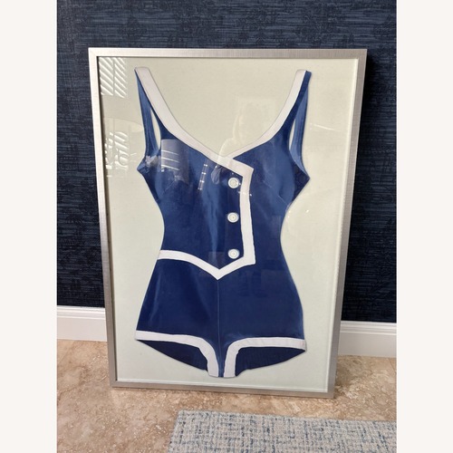 Used Celerie Kemble Vintage Blue Bathing Suit Wall Art for sale on AptDeco