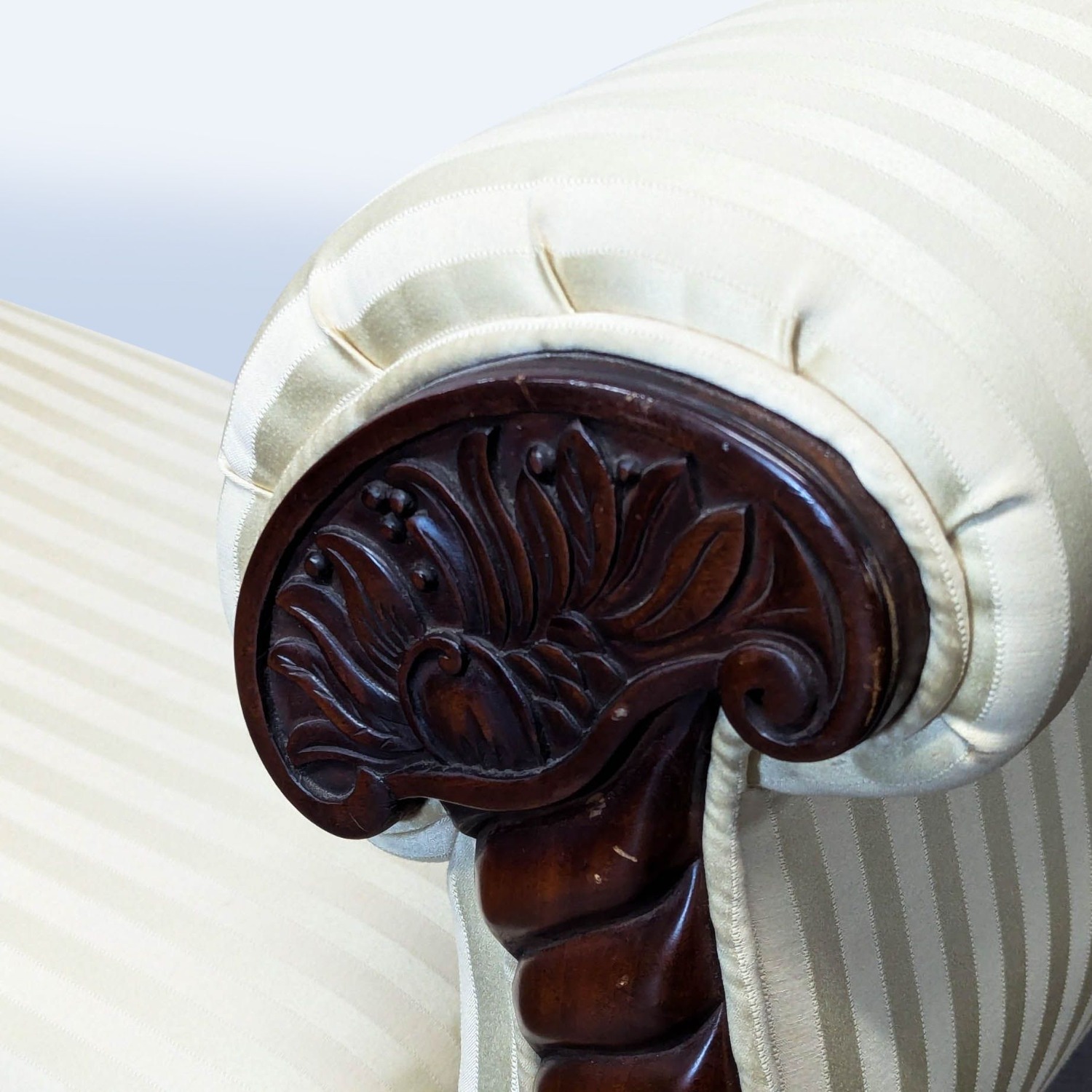 Vintage Window Bench with Rolled Arms	 - image-8