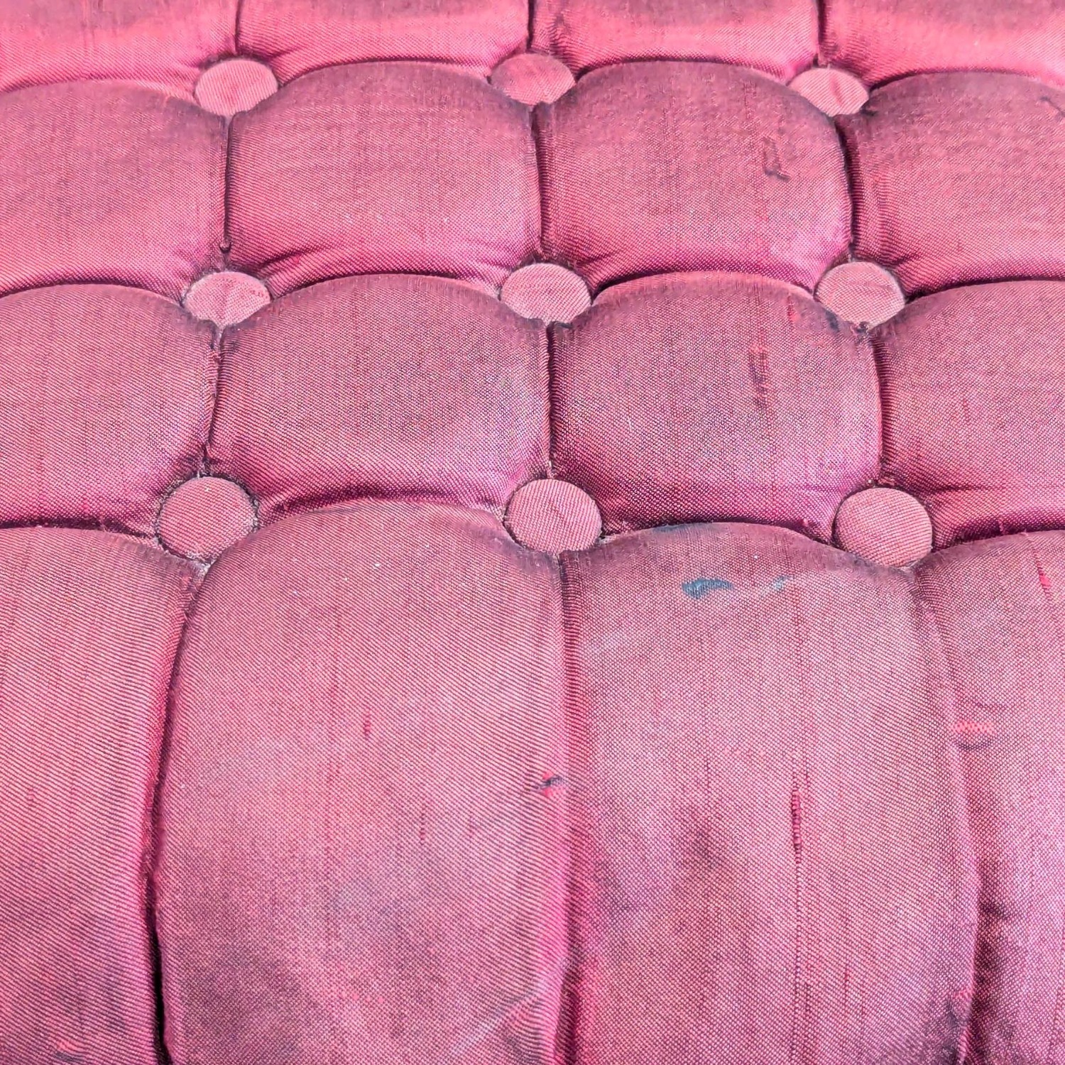 Vintage Lounge Chair with Velvet Upholstery  - image-5