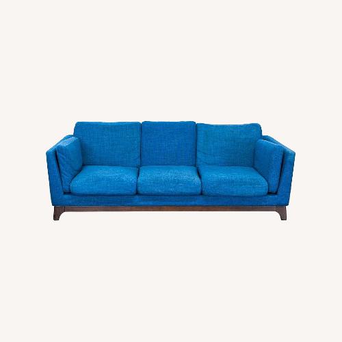 Used Article Ceni 3-Seat Sofa in Bright Blue Fabric  for sale on AptDeco