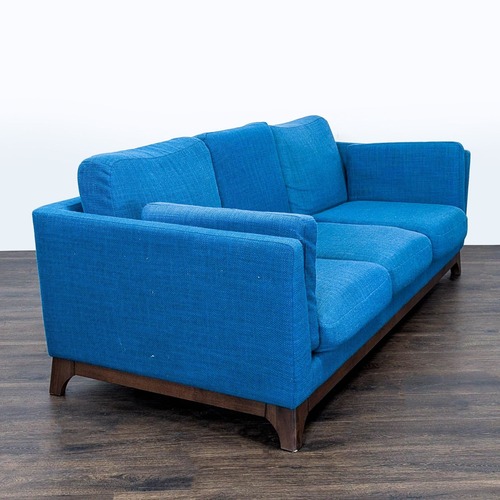 Used Article Ceni 3-Seat Sofa in Bright Blue Fabric  for sale on AptDeco