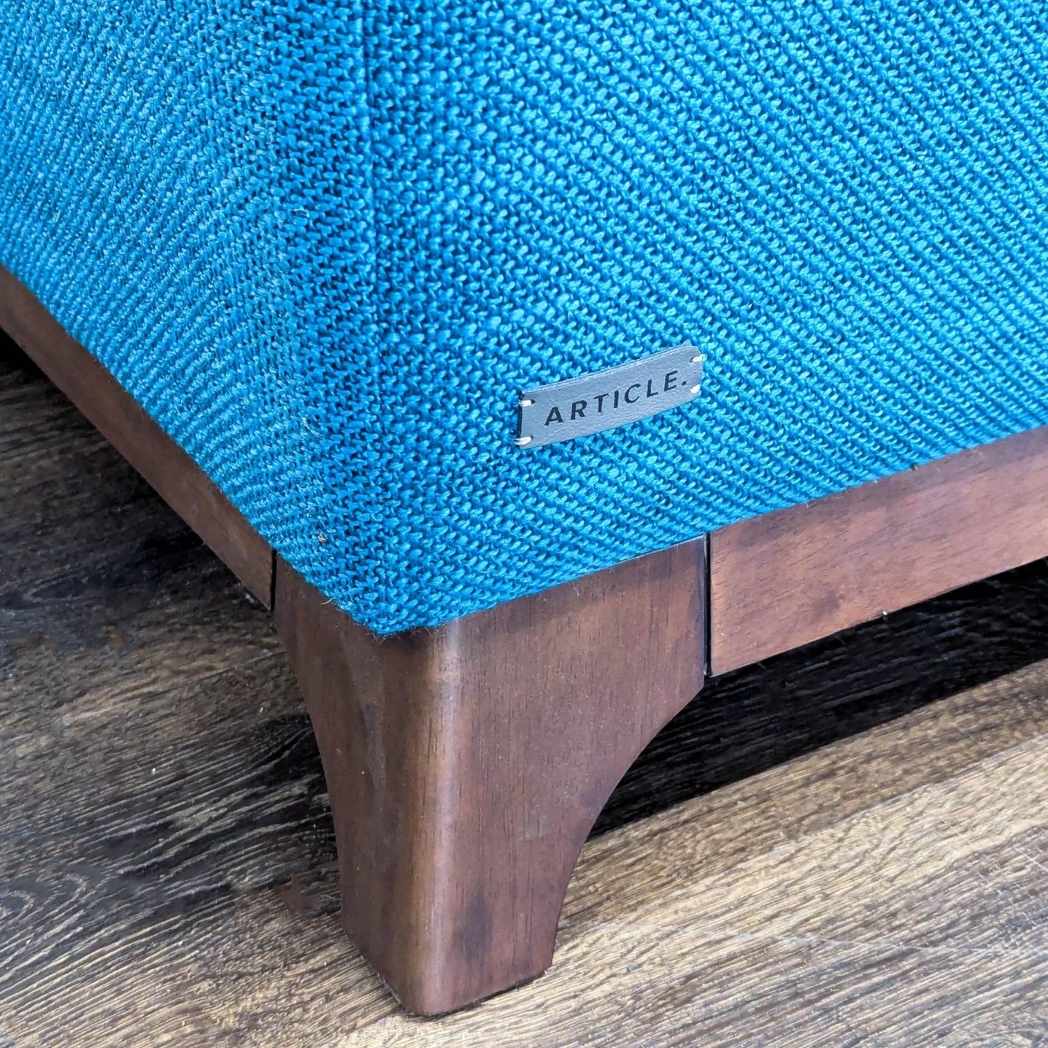 Article Ceni 3-Seat Sofa in Bright Blue Fabric  - image-6