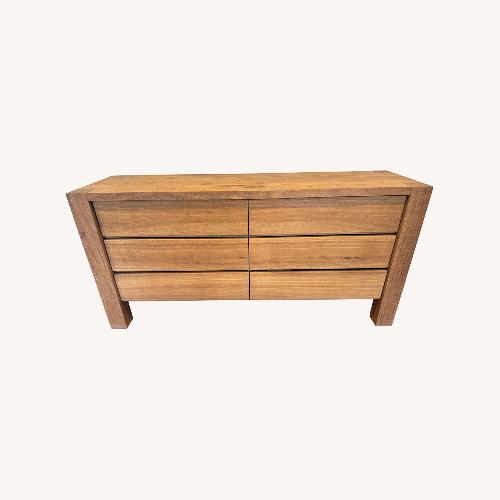 Used Crate & Barrel Big Sur Natural Wood Dresser for sale on AptDeco